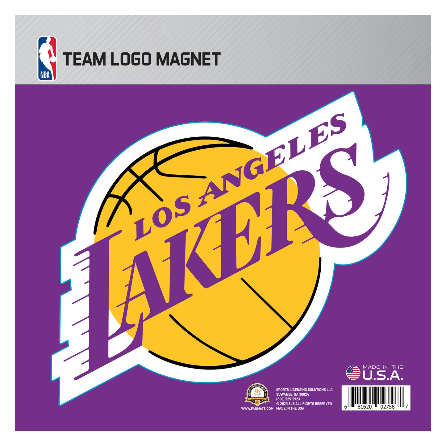 Los Angeles Lakers Large Team Logo Magnet 10" (8.8046"x9.2077")