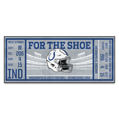 Indianapolis Colts Ticket Runner Rug - 30in. x 72in.