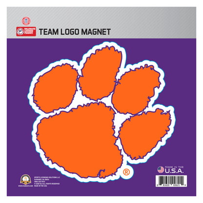 Clemson Large Team Logo Magnet 10" (8.7329"x8.3078")