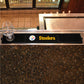 Pittsburgh Steelers Bar Drink Mat - 3.25in. x 24in. - "Steelers" Logo & "Steelers" Wordmark