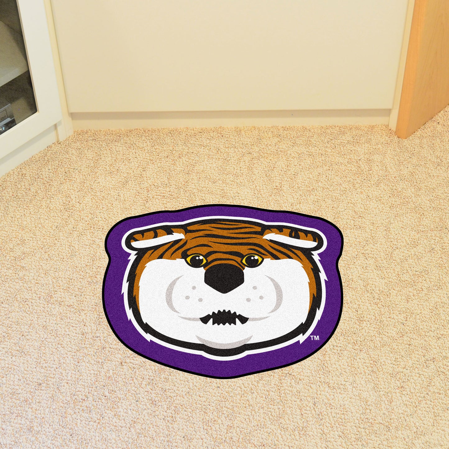 LSU Tigers Mascot Rug - Mike The Tiger Logo