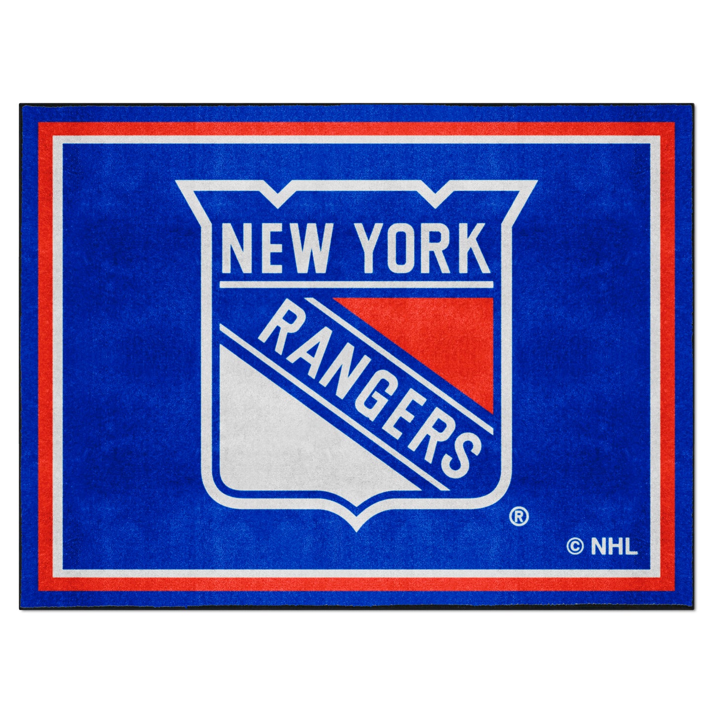 New York Rangers 8ft. x 10 ft. Plush Area Rug