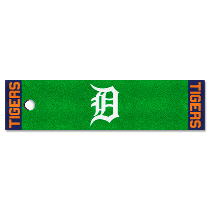 Detroit Tigers Putting Green Mat - 1.5ft. x 6ft. - D Primary Logo