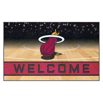 Miami Heat Crumb Rubber Door Mat - 18in. x 30in.