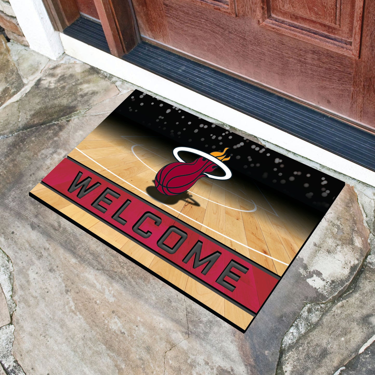 Miami Heat Crumb Rubber Door Mat - 18in. x 30in.