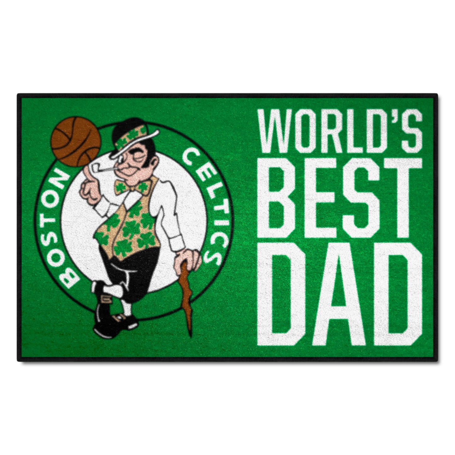 Boston Celtics Starter Mat Accent Rug - 19in. x 30in. World's Best Dad Starter Mat