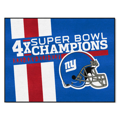 New York Giants All-Star Rug - 34 in. x 42.5 in. Plush Area Rug