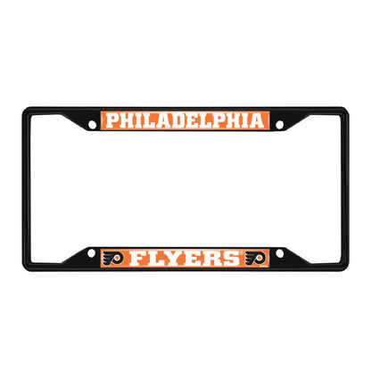 Philadelphia Flyers Metal License Plate Frame Black Finish