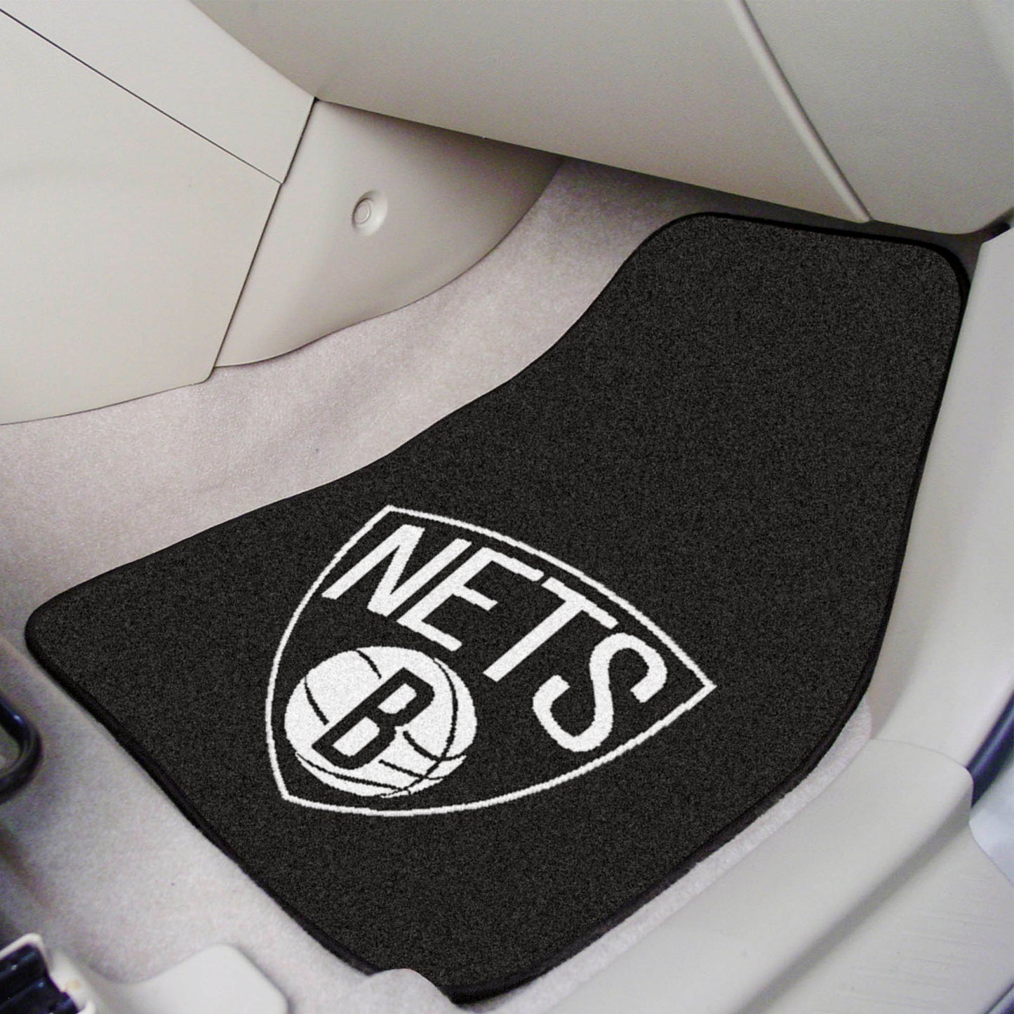 Brooklyn Nets Front Carpet Car Mat Set - 2 Pieces