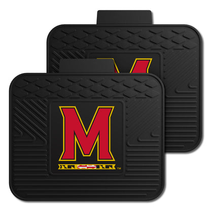 Maryland Terrapins Back Seat Car Utility Mats - 2 Piece Set