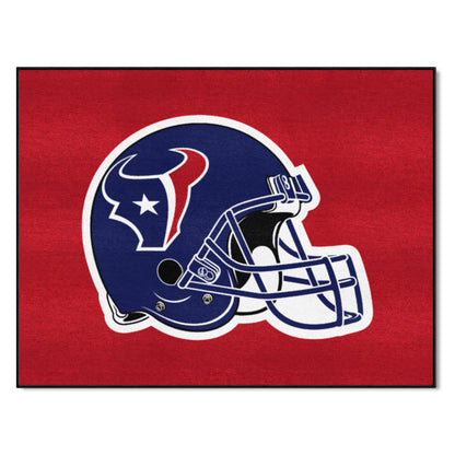 Houston Texans All-Star Rug - 34 in. x 42.5 in. - Texans Helmet Logo, Red