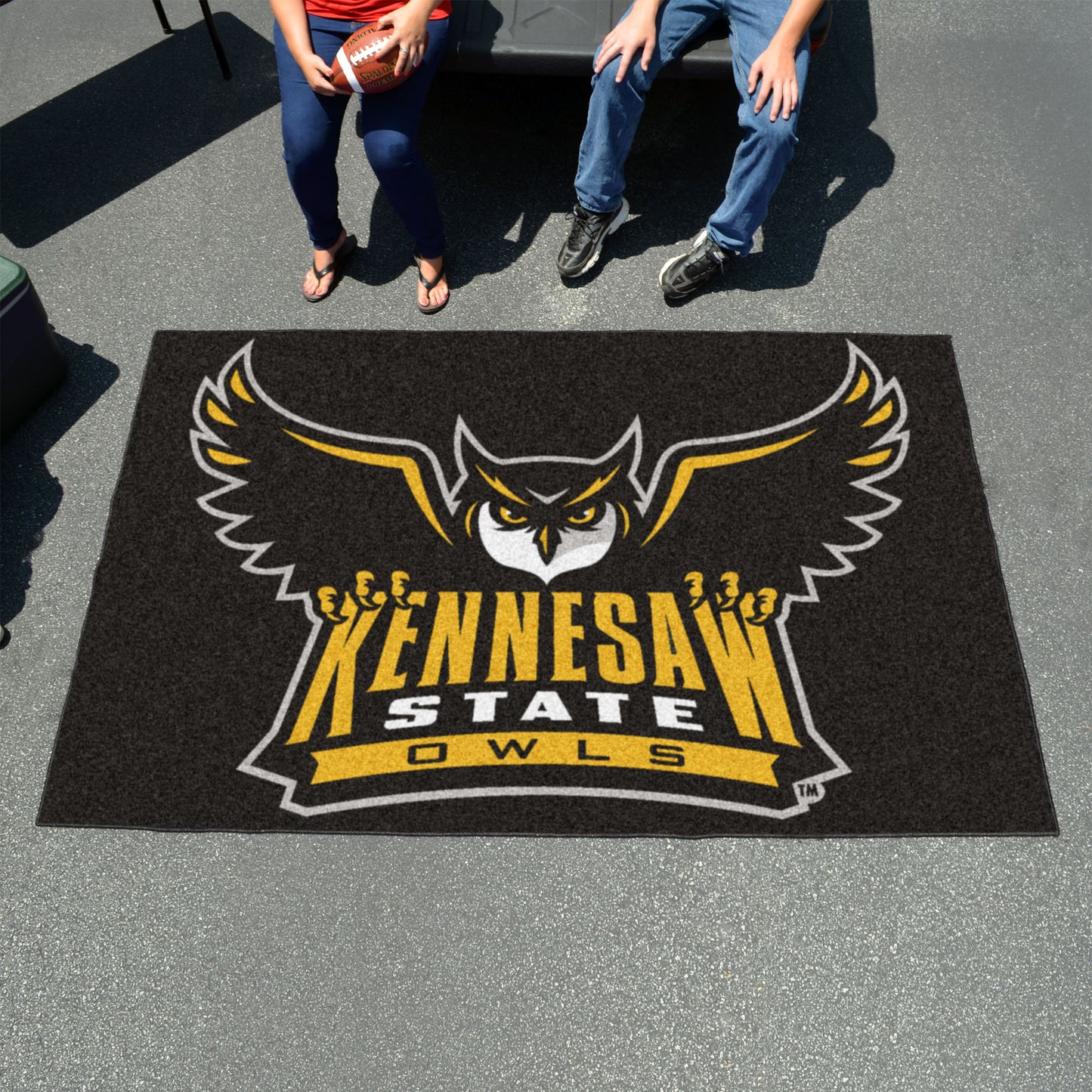 Kennesaw State Owls Ulti-Mat Rug - 5ft. x 8ft. - "Owl" Logo & Wordmark