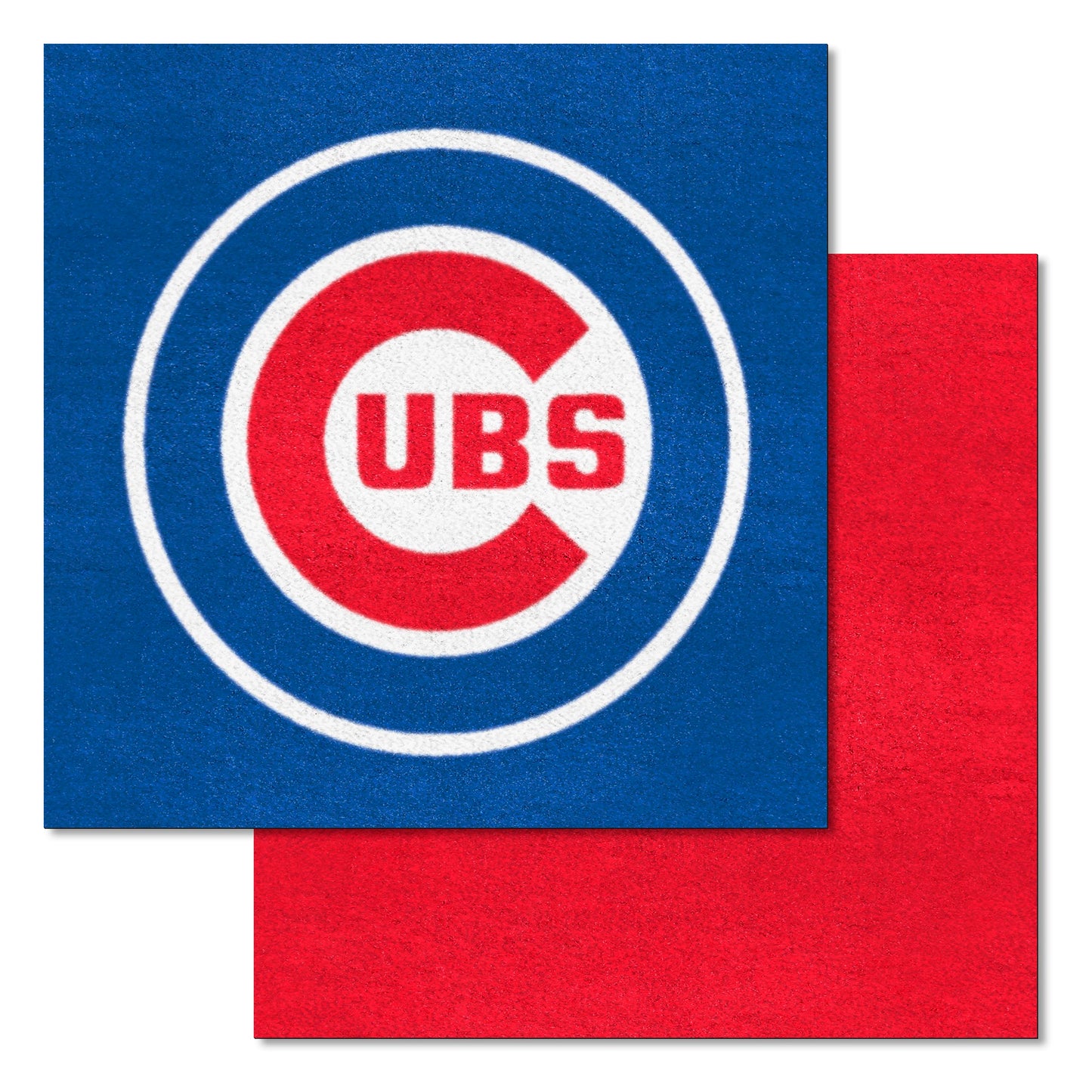 Chicago Cubs Team Carpet Tiles - 45 Sq Ft. - "Circular Cubs" Primary Logo