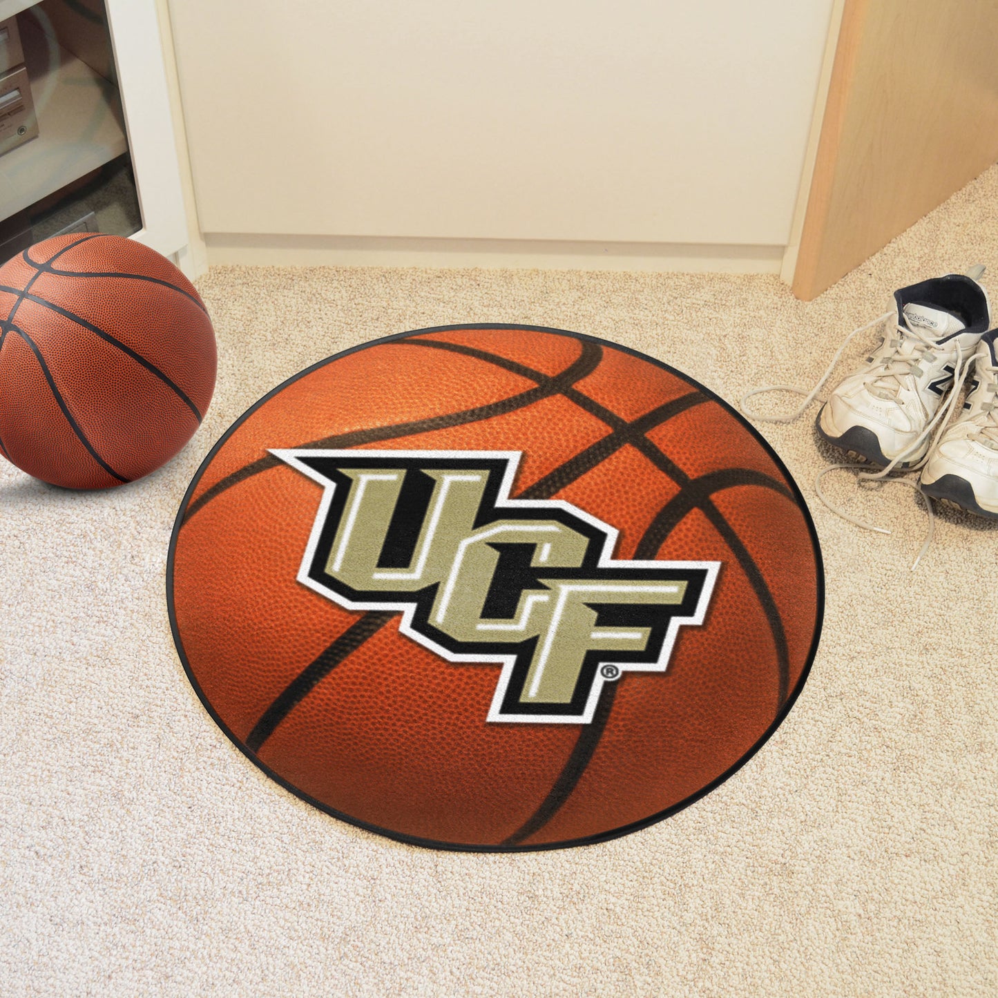 Central Florida Knights Basketball Rug - 27in. Diameter
