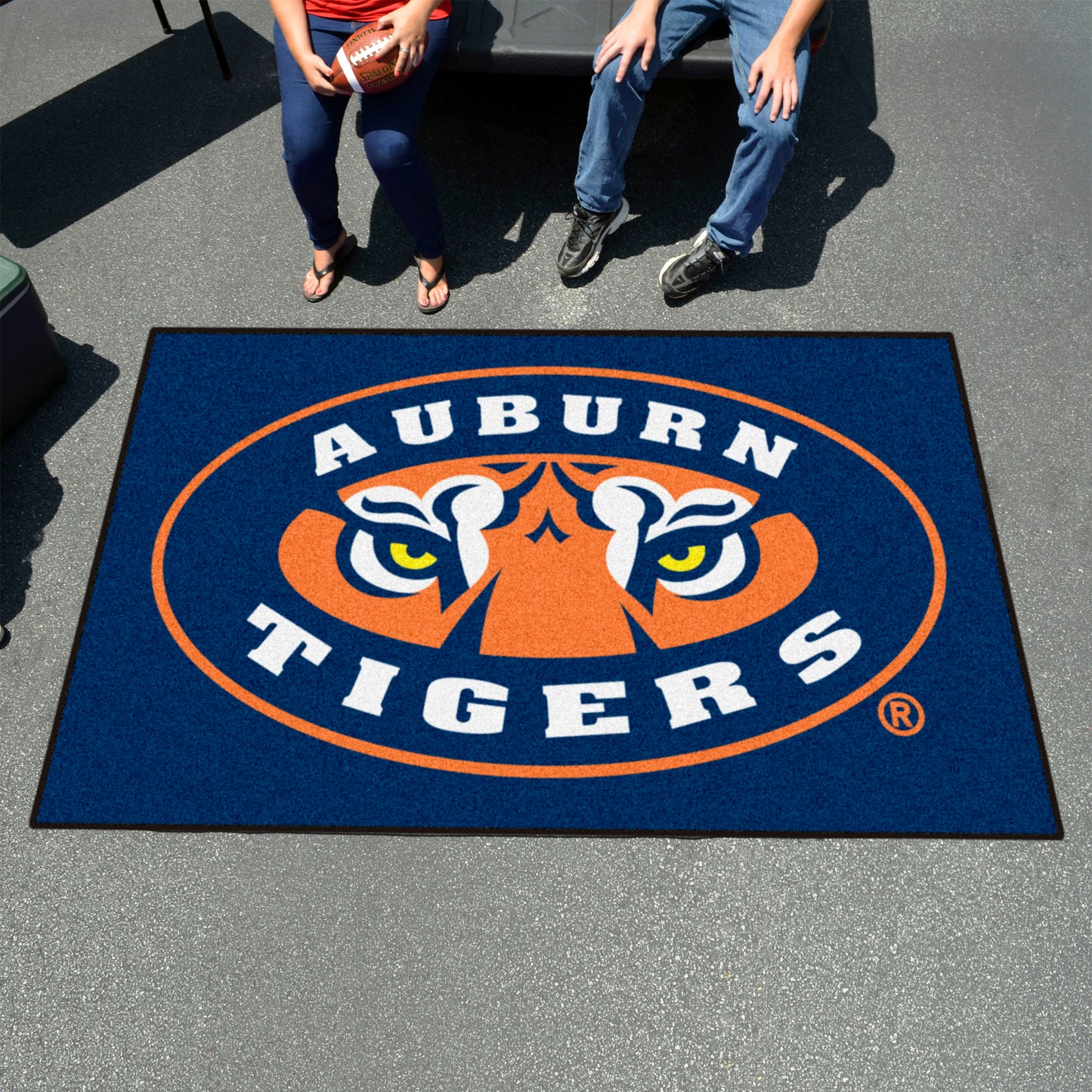 Auburn Tigers Ulti-Mat Rug - 5ft. x 8ft. - Tiger Eyes Secondary Logo