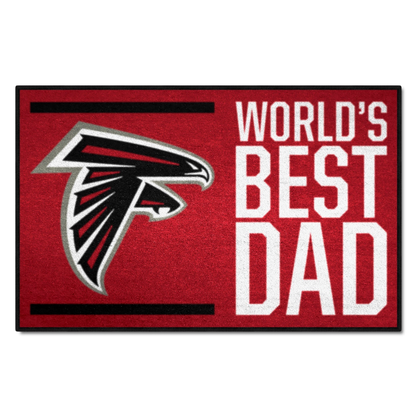 Atlanta Falcons Starter Mat Accent Rug - 19in. x 30in. World's Best Dad Starter Mat