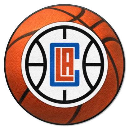 Los Angeles Clippers Basketball Rug - 27in. Diameter