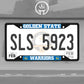 Golden State Warriors Metal License Plate Frame Black Finish