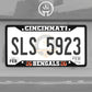 Cincinnati Bengals Metal License Plate Frame Black Finish