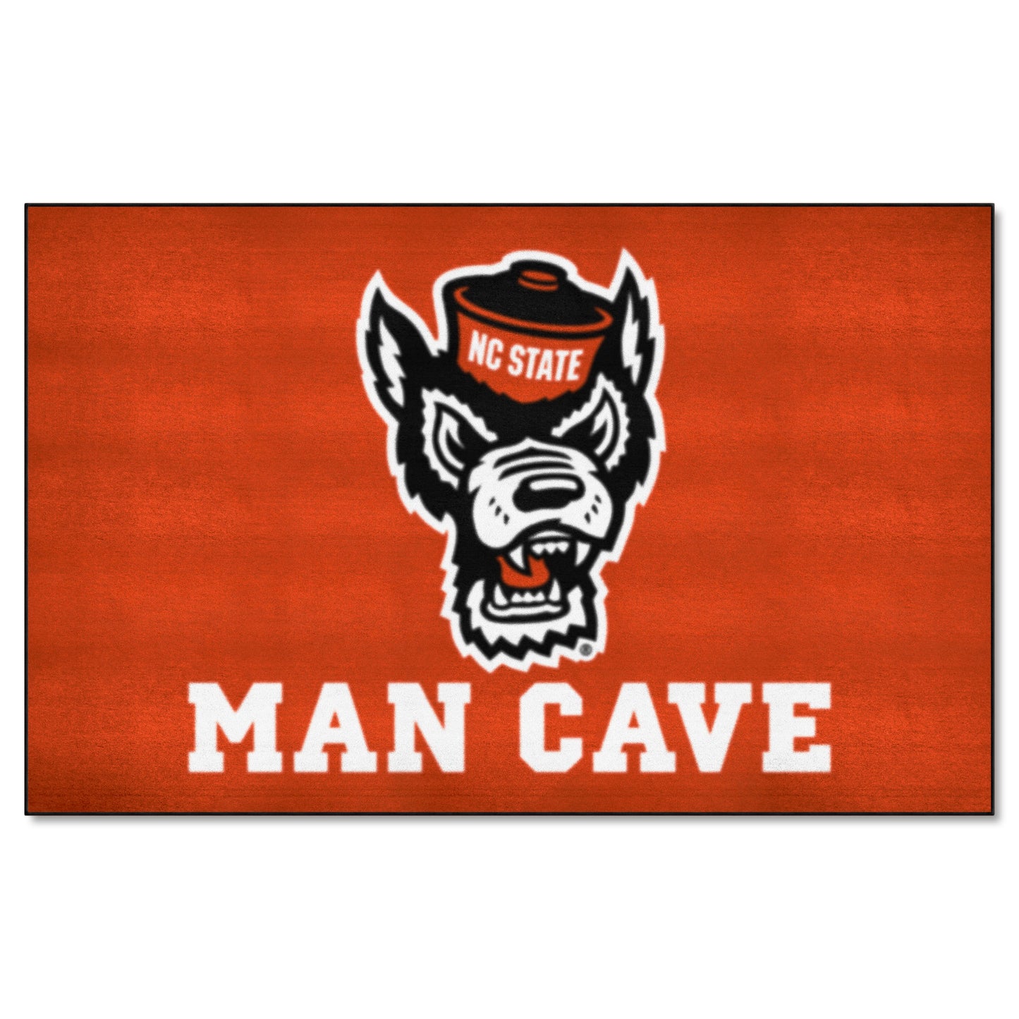 NC State Wolfpack Man Cave Ulti-Mat Rug - 5ft. x 8ft. - Wolf Head Primary Logo