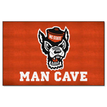 NC State Wolfpack Man Cave Ulti-Mat Rug - 5ft. x 8ft. - Wolf Head Primary Logo