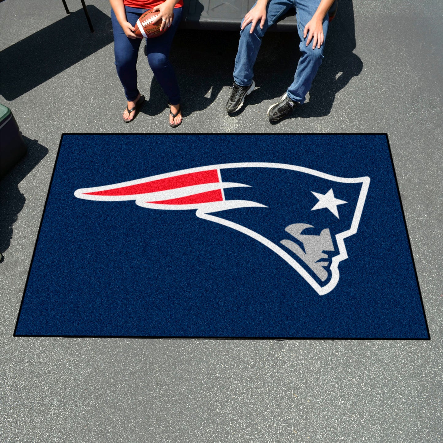 New England Patriots Ulti-Mat Rug - 5ft. x 8ft. - Patriots Primary Logo