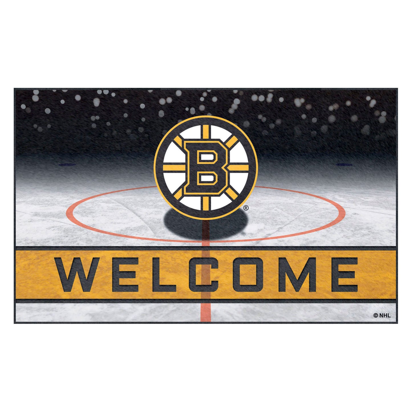 Boston Bruins Crumb Rubber Door Mat - 18in. x 30in.