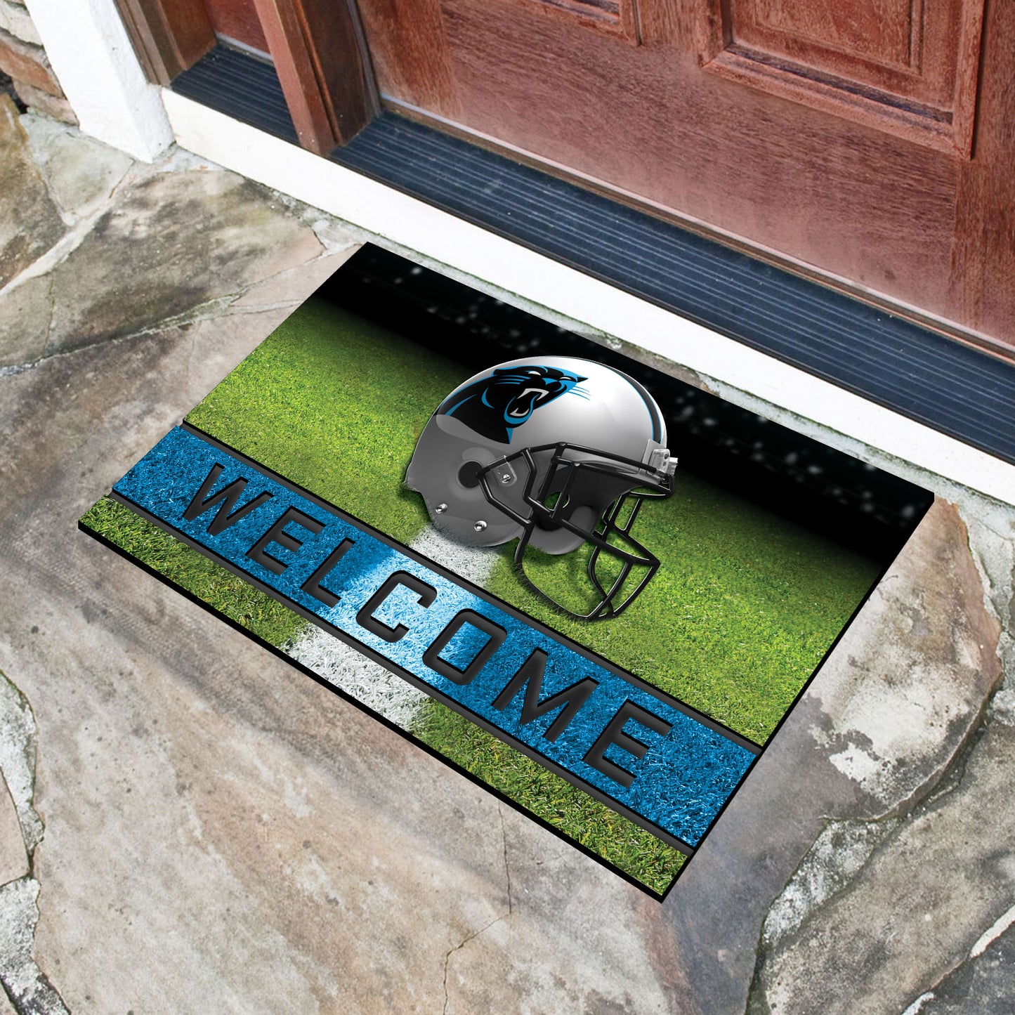 Carolina Panthers Crumb Rubber Door Mat - 18in. x 30in.