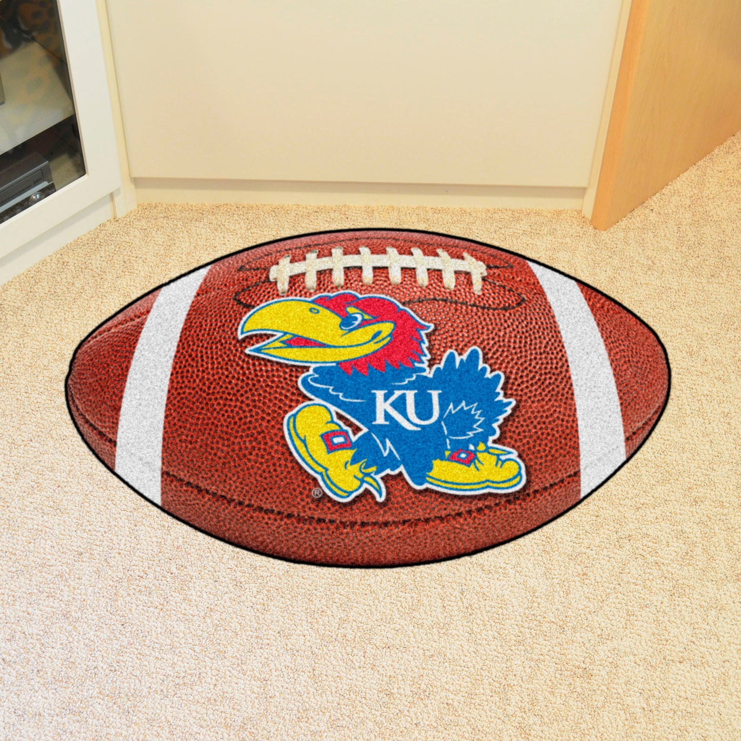 Kansas Jayhawks Football Rug - 20.5in. x 32.5in.