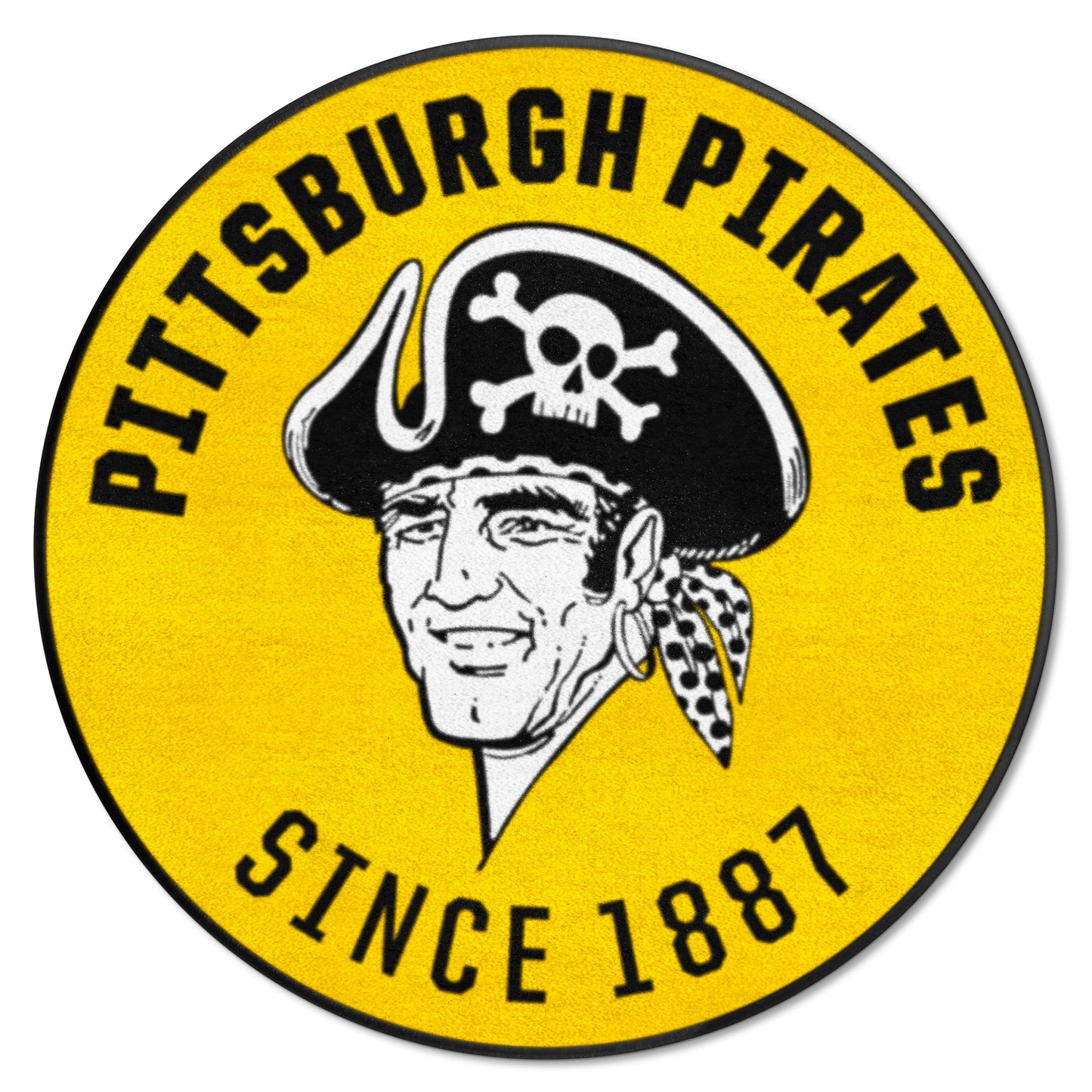 Pittsburgh Pirates Roundel Rug - 27in. Diameter - Retro Collection, 1977 Pittsburgh Pirates