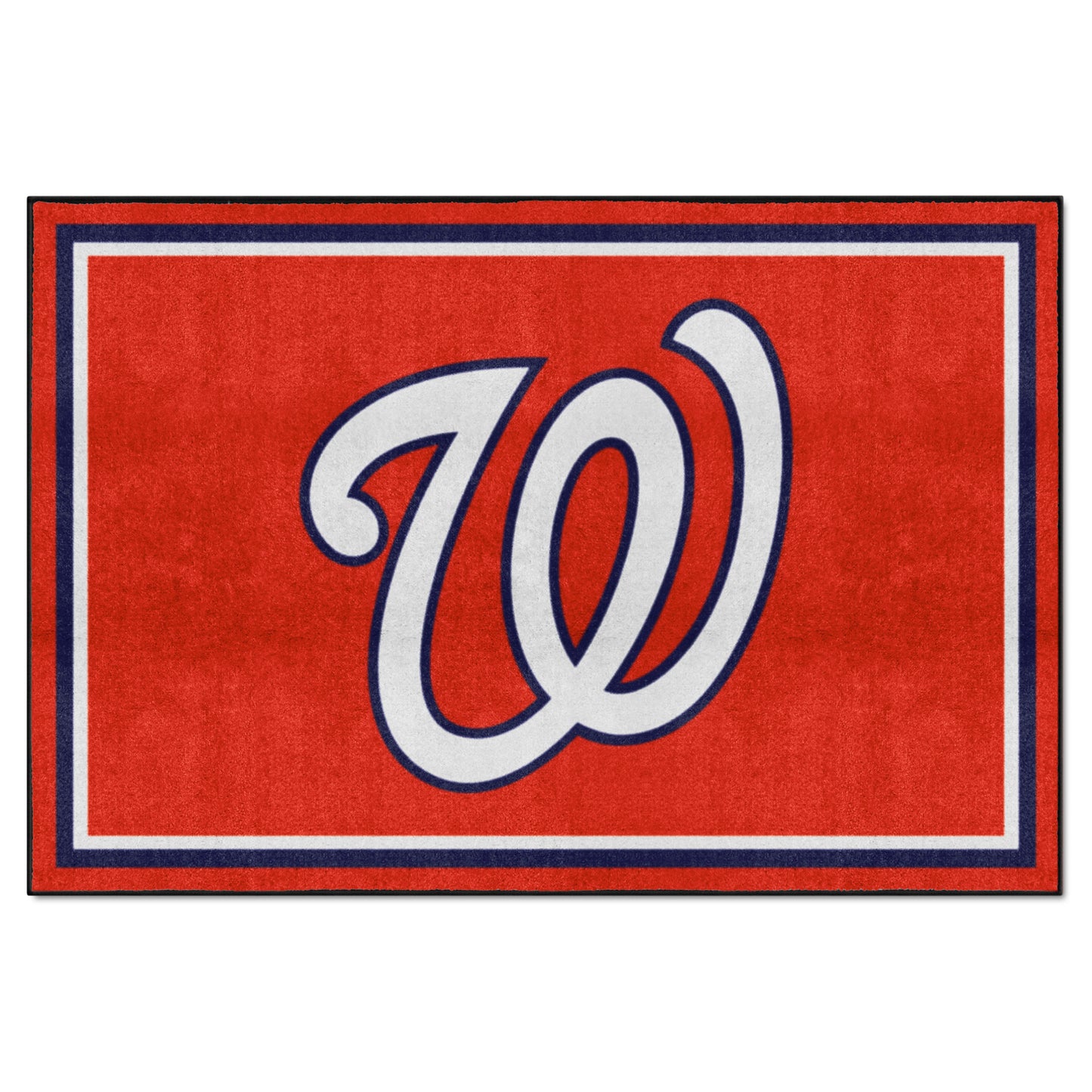 Washington Nationals 5ft. x 8 ft. Plush Area Rug - W Alternate Logo