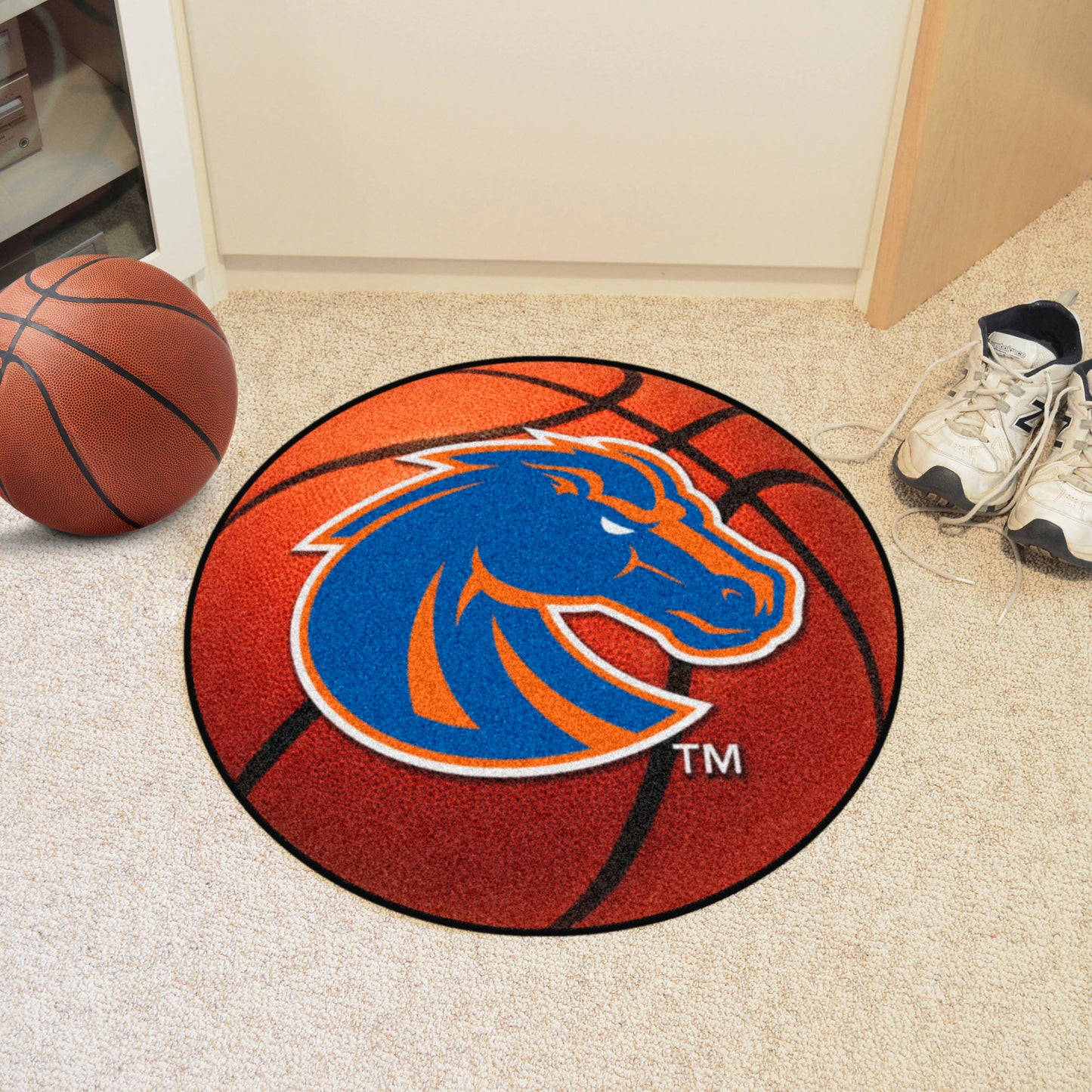 Boise State Broncos Basketball Rug - 27in. Diameter