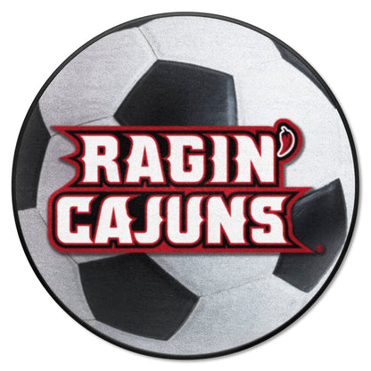 Louisiana-Lafayette Ragin' Cajuns Soccer Ball Rug - 27in. Diameter