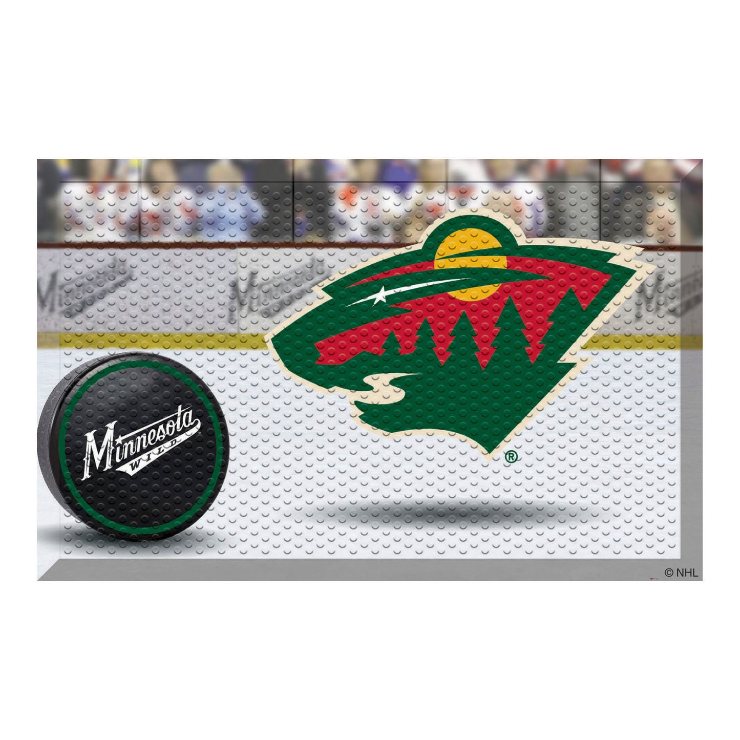 Minnesota Wild Rubber Scraper Door Mat