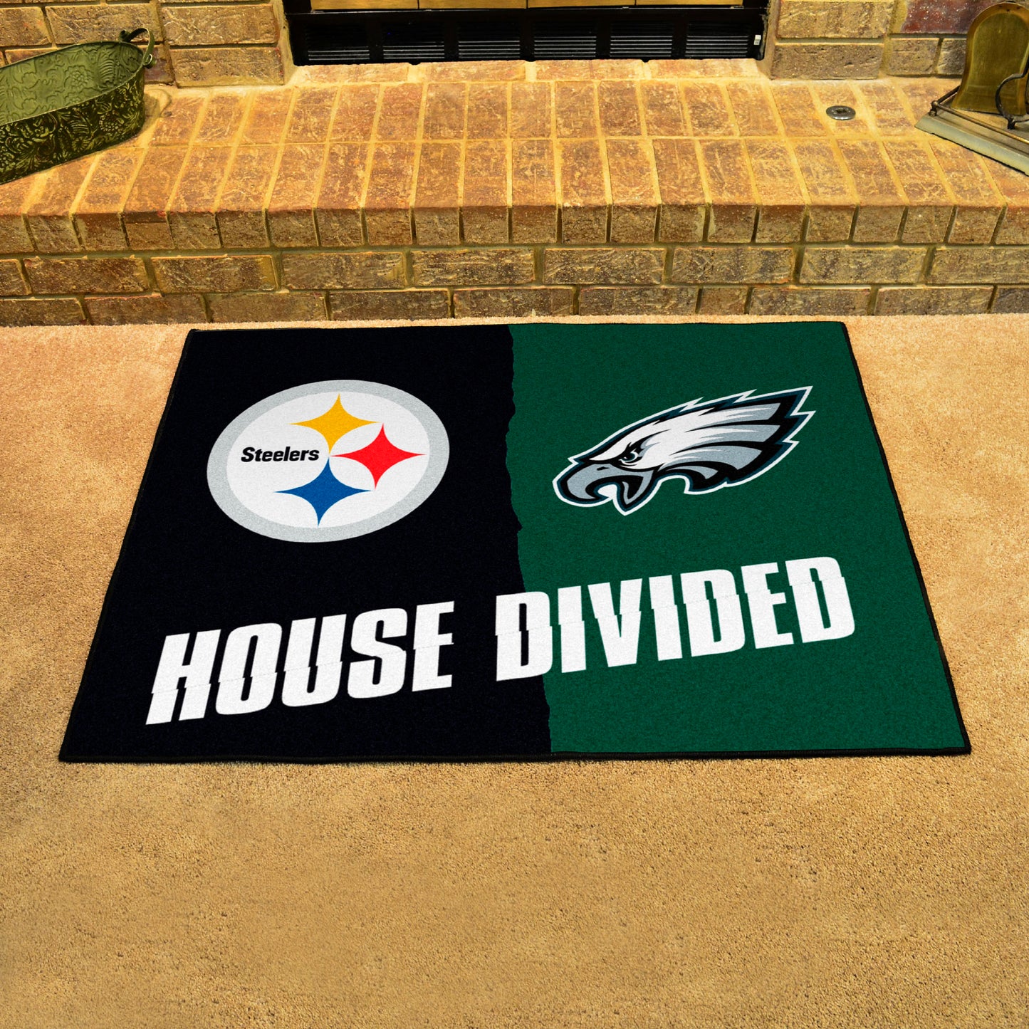 NFL Steelers / Eagles House Divided Rug