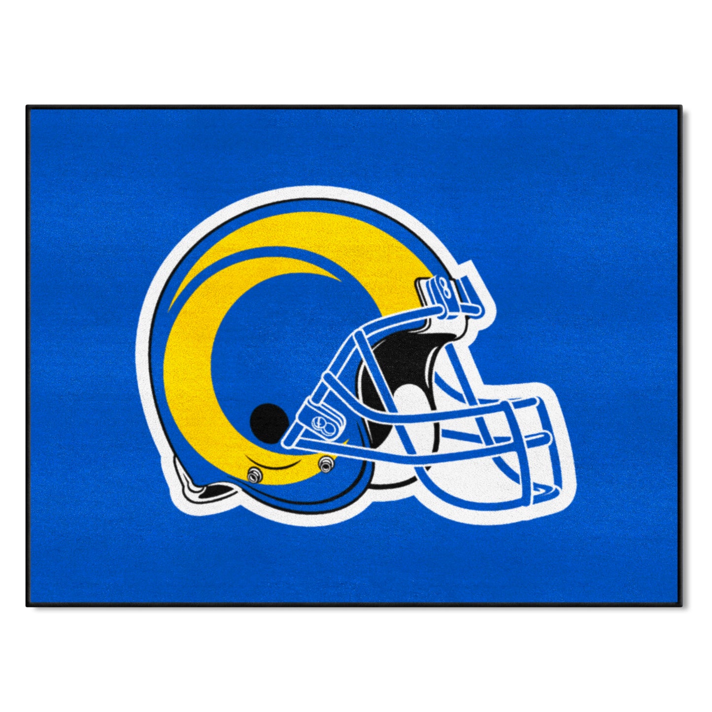 Los Angeles Rams All-Star Rug - 34 in. x 42.5 in. - Rams Helmet Logo