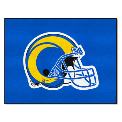 Los Angeles Rams All-Star Rug - 34 in. x 42.5 in. - Rams Helmet Logo