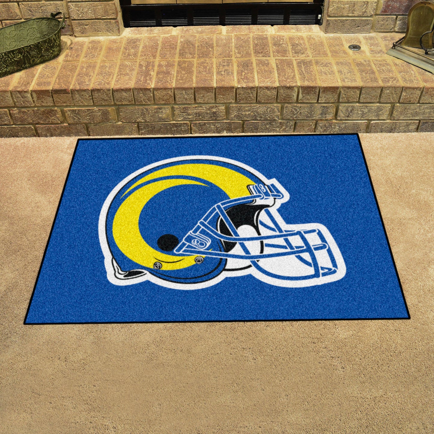 Los Angeles Rams All-Star Rug - 34 in. x 42.5 in. - Rams Helmet Logo