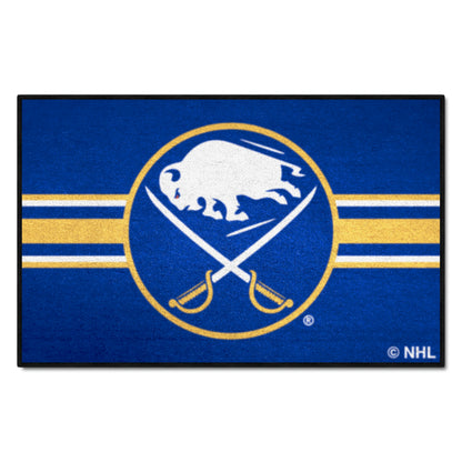 Buffalo Sabres Starter Mat Accent Rug - 19in. x 30in. Uniform Alternate Design