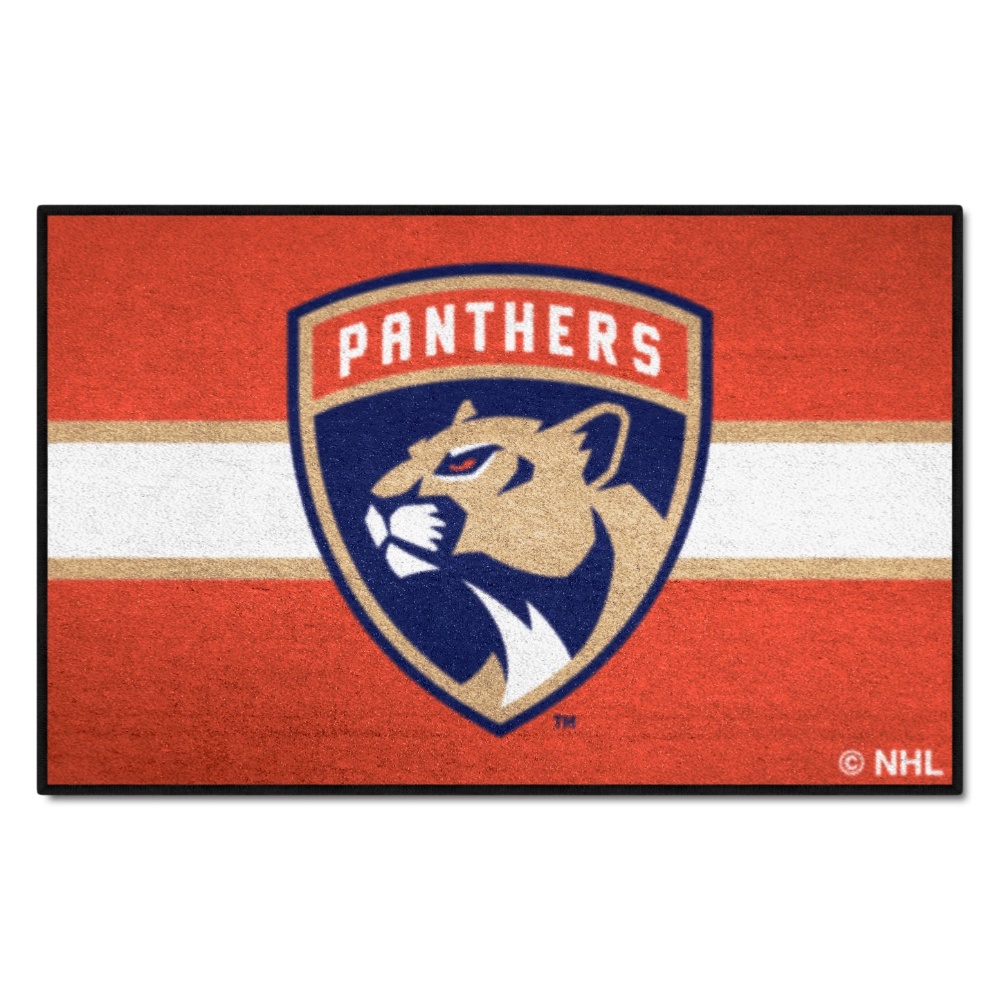 Florida Panthers Starter Mat Accent Rug - 19in. x 30in. Uniform Alternate Design