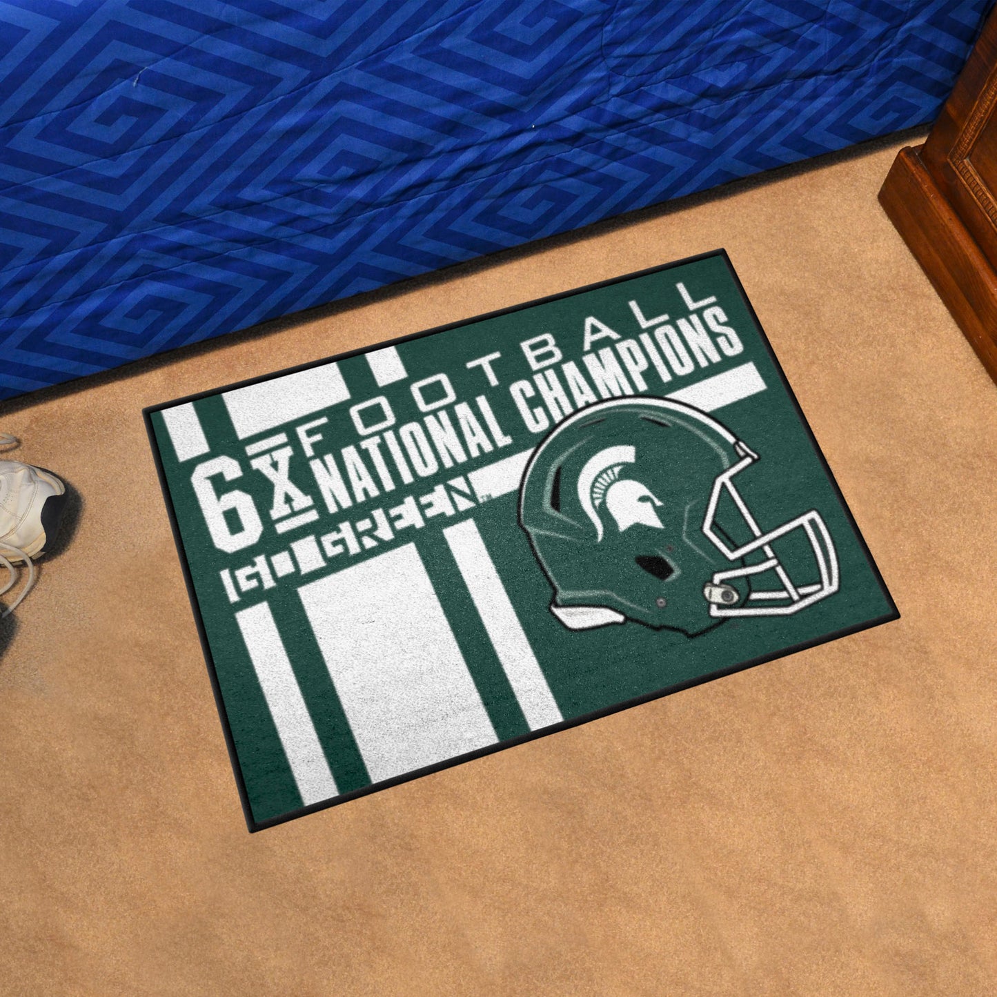 Michigan State Spartans Dynasty Starter Mat Accent Rug - 19in. x 30in. - Basketball Champions