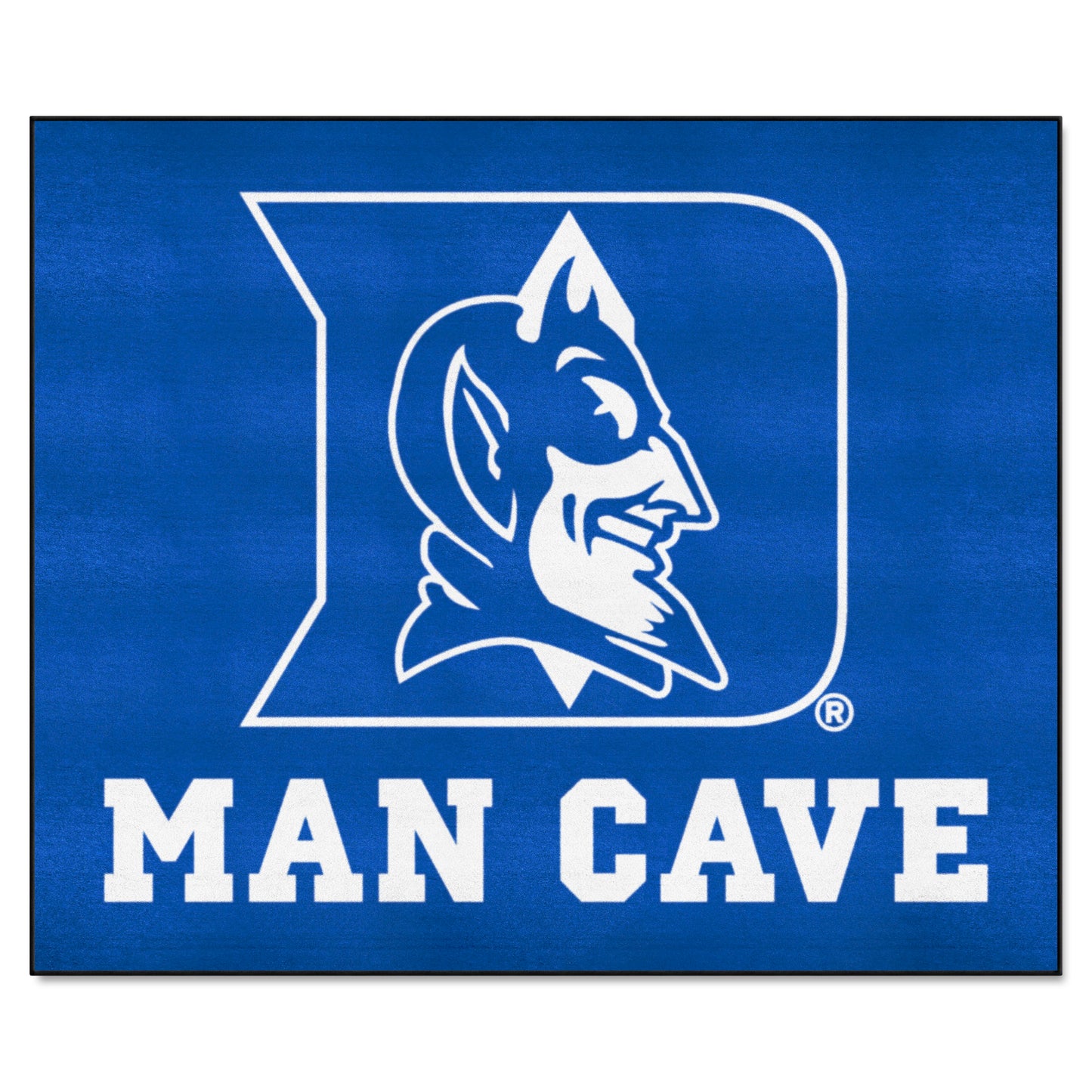 Duke Blue Devils Man Cave Tailgater Rug - 5ft. x 6ft. - "D & Devil" Logo