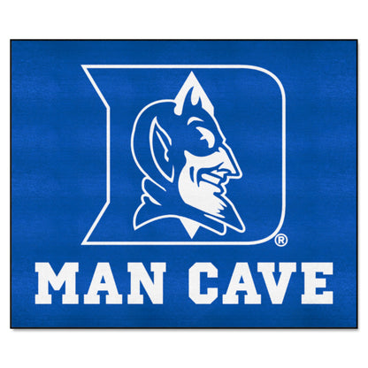 Duke Blue Devils Man Cave Tailgater Rug - 5ft. x 6ft. - "D & Devil" Logo