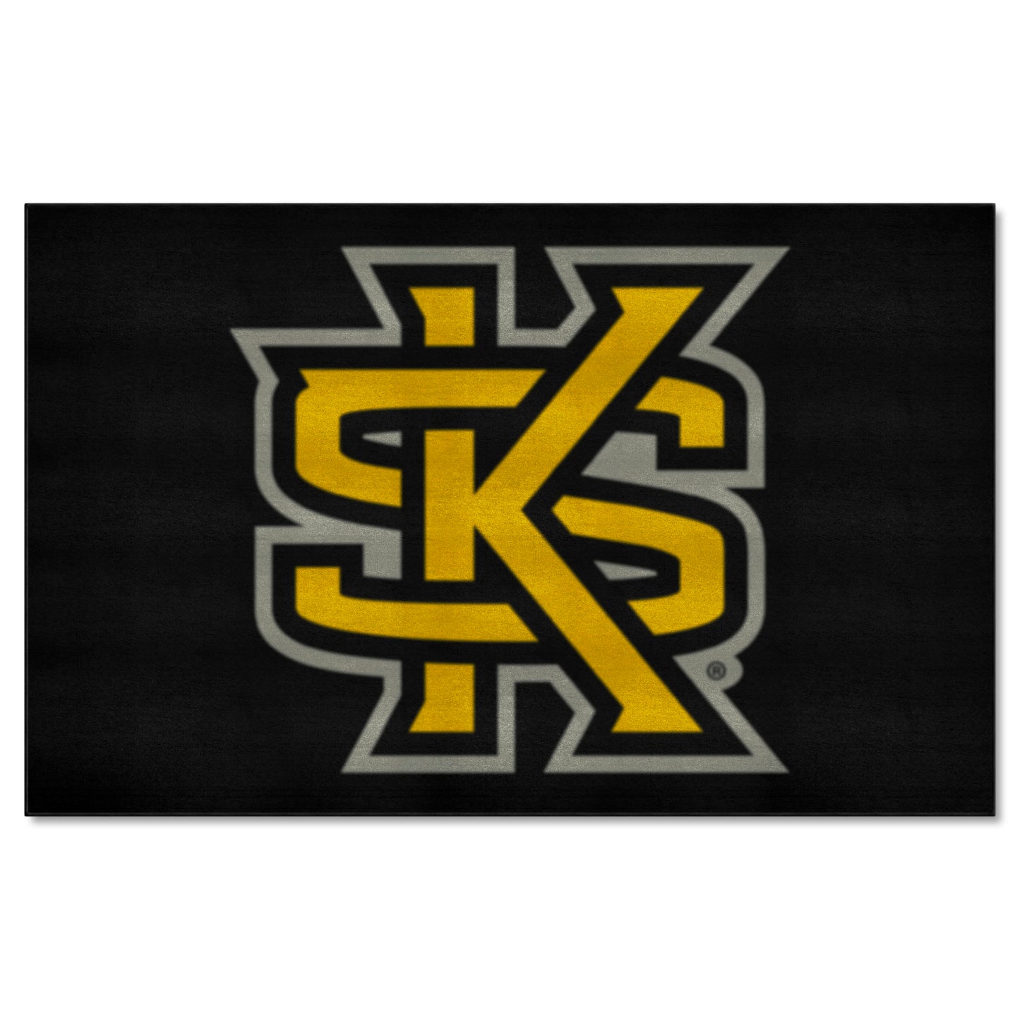 Kennesaw State Owls Ulti-Mat Rug - 5ft. x 8ft. - "Interlocked KS" Logo