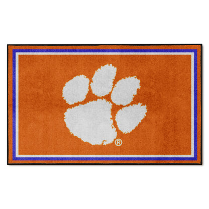 Clemson Tigers 4ft. x 6ft. Plush Area Rug