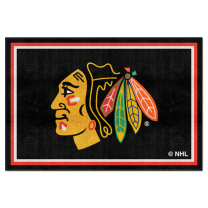 Chicago Blackhawks 5ft. x 8 ft. Plush Area Rug