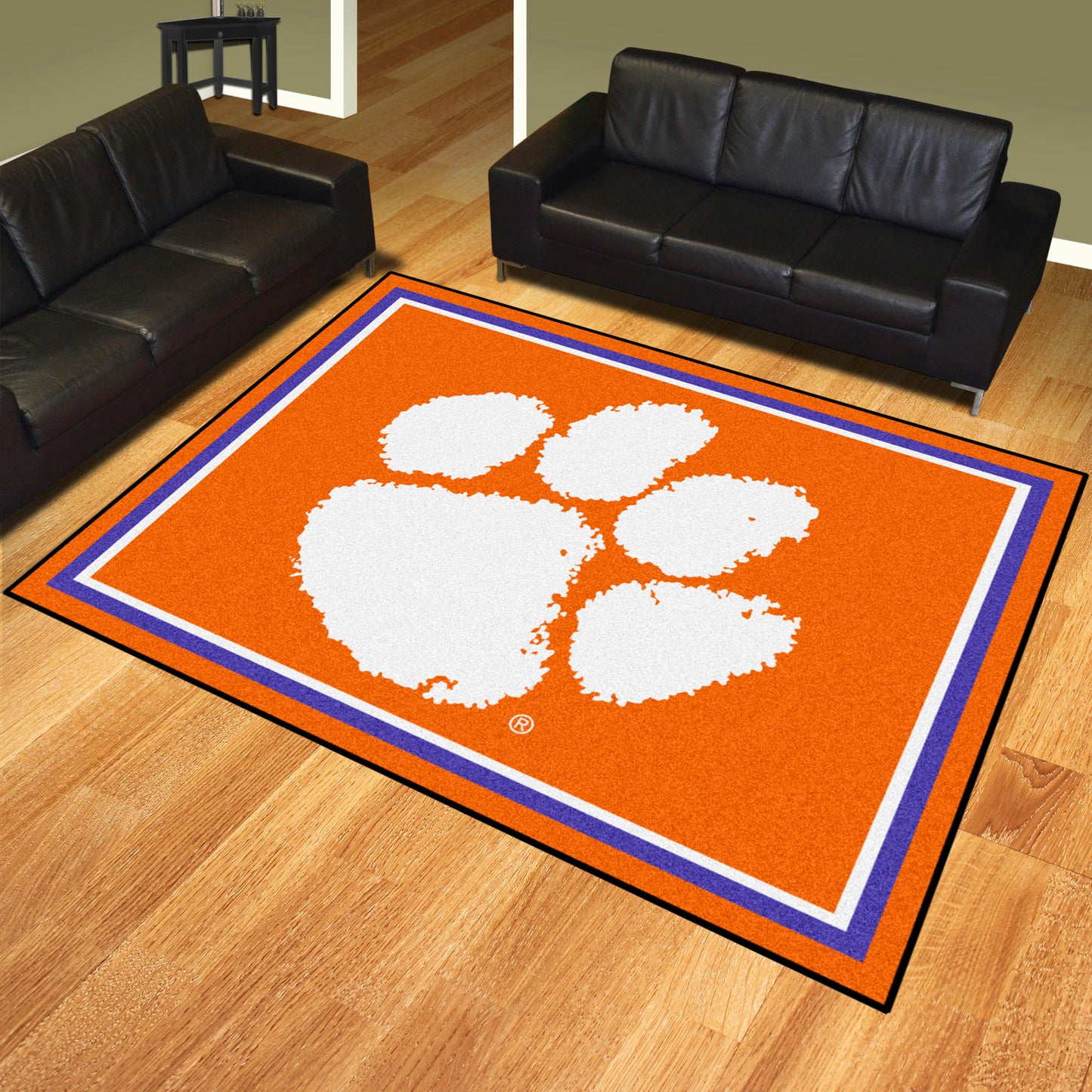 Clemson Tigers 8ft. x 10 ft. Plush Area Rug