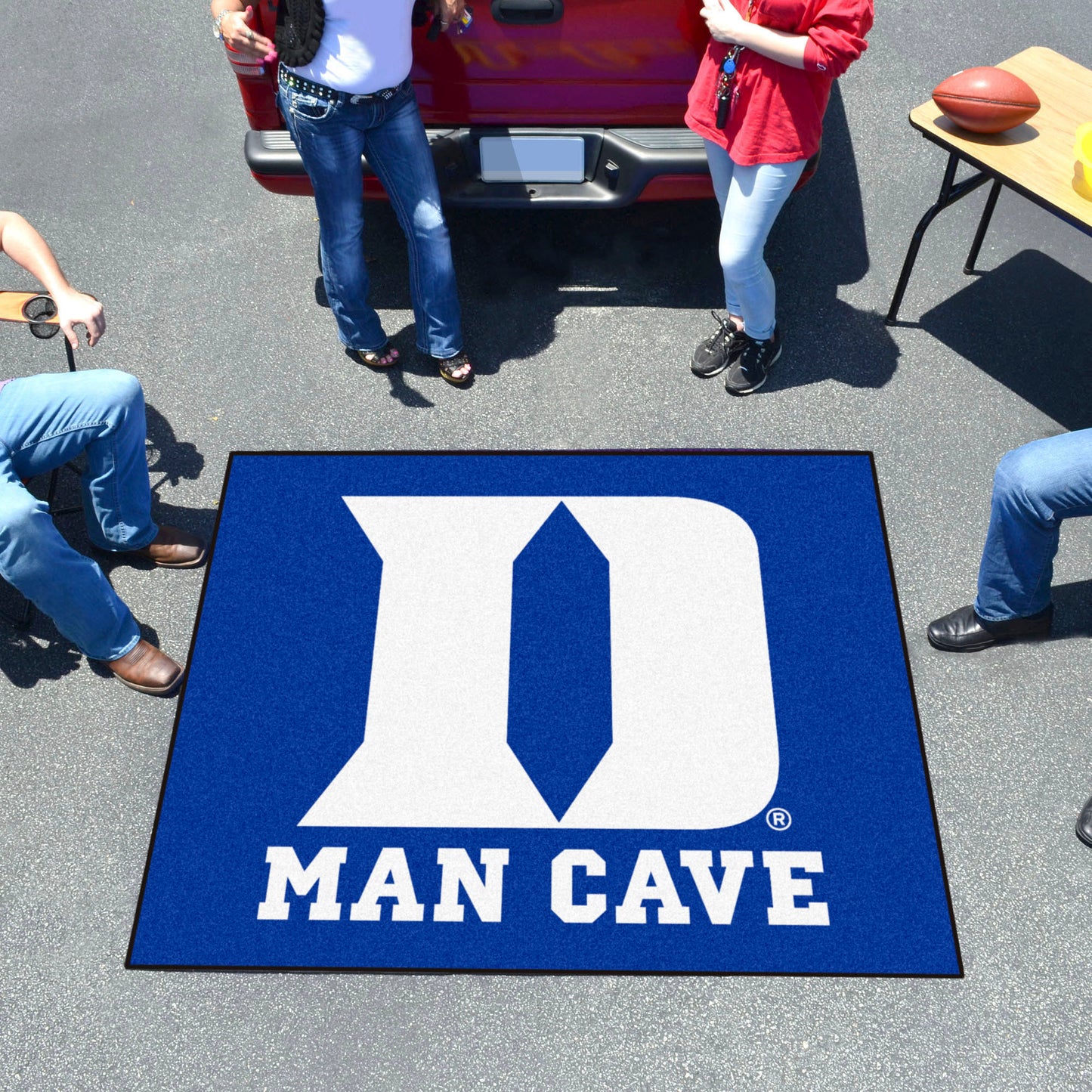 Duke Blue Devils Man Cave Tailgater Rug - 5ft. x 6ft. - "D" Logo