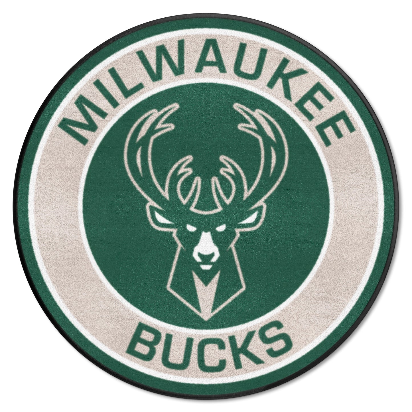 Milwaukee Bucks Roundel Rug - 27in. Diameter