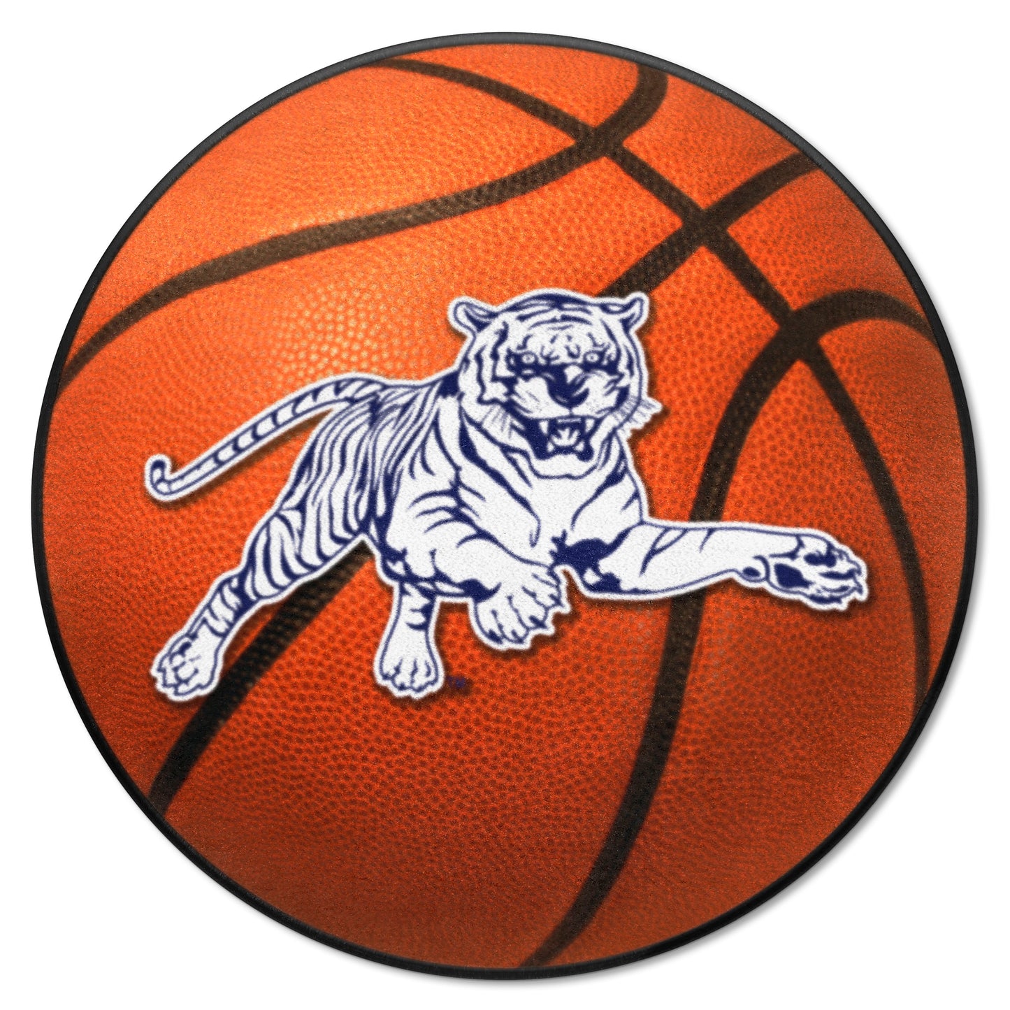 Jackson State Tigers Basketball Rug - 27in. Diameter
